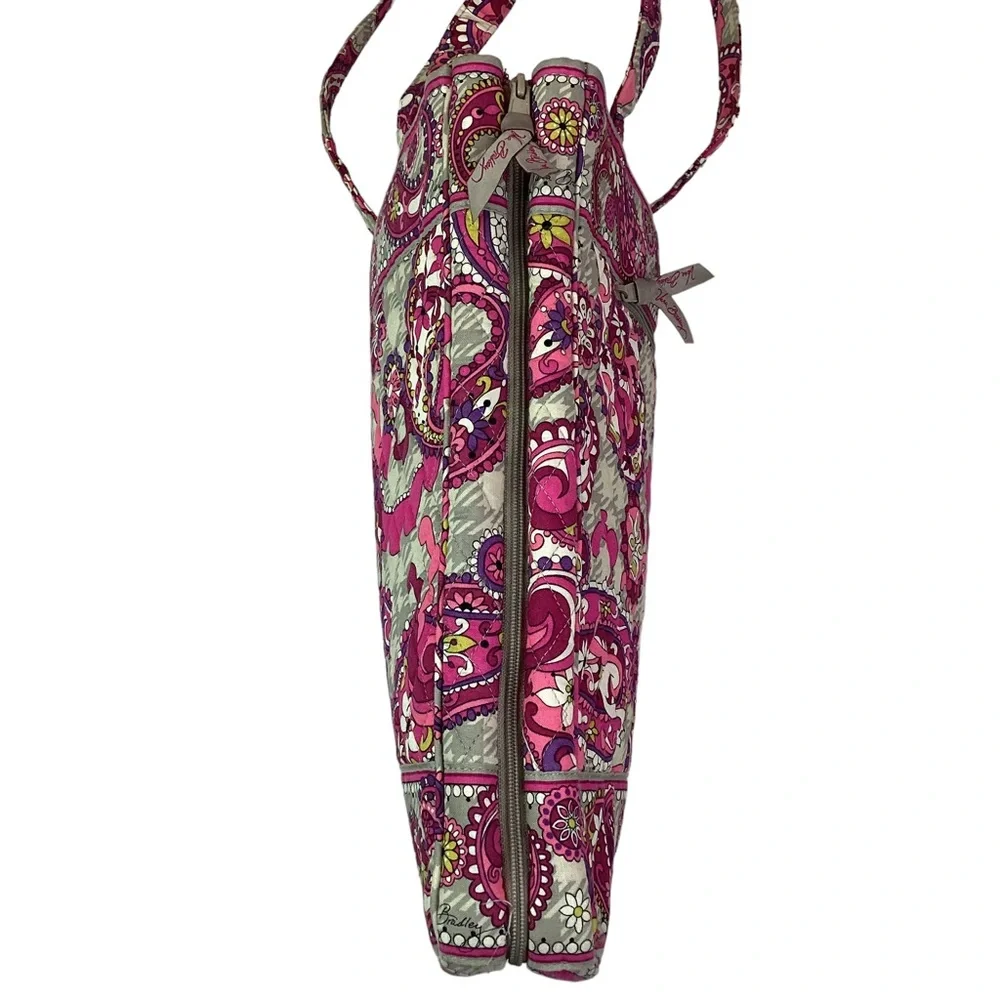 Vera Bradley Laptop Computer Carry Bag Zippered Pink